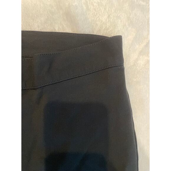 DEREK LAM Women's Stretch Crepe Slim Straight Pants Size 0 Black Flat Front - Picture 6 of 9